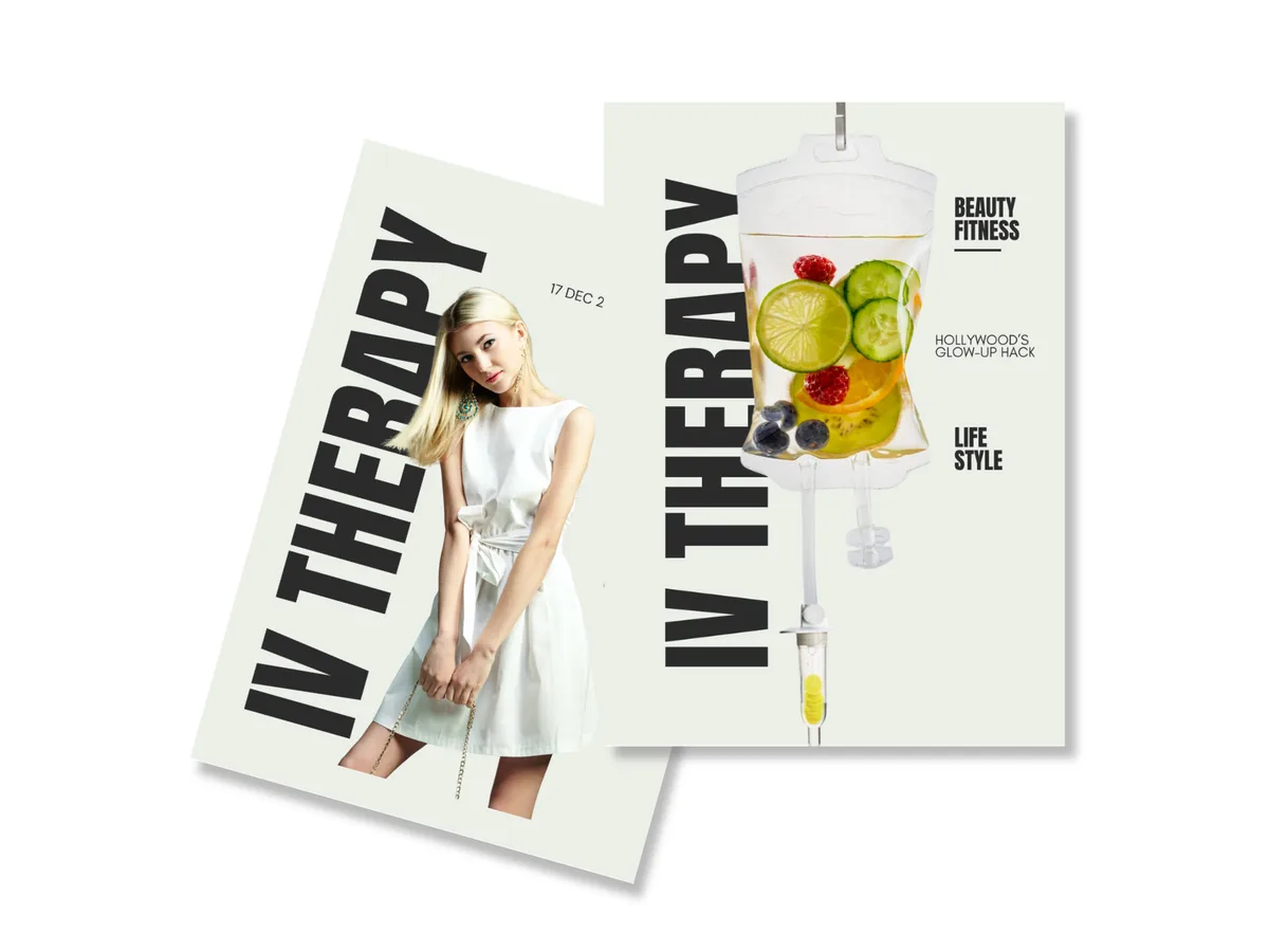IV therapy poster, concept design